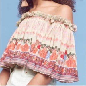 Anthropologie ‘Villa Midi’ Embroidered Top